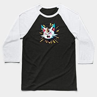 Trippy weird unicorn cat Baseball T-Shirt